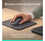 Souris Logitech Ensemble sans fil Signature M650 Graphite + Tapis de souris Logitech Noir