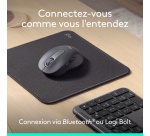 Souris Logitech Ensemble sans fil Signature M650 Graphite + Tapis de souris Logitech Noir