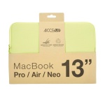 Housse PC Portable Accsup Vert pour MacBook Neo Air et Pro de 13"