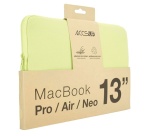 Housse PC Portable Accsup Vert pour MacBook Neo Air et Pro de 13"