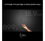 PC portable Msi Prestige 13 AI+ A3MG-030FR 13,3" Copilot+PC Intel Core Ultra 7 32 Go RAM 1 To SSD Gris platine