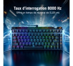 Clavier Asus gaming avec fil Azerty ROG Falchion Ace 75 HE V2X Noir