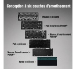 Clavier Asus gaming avec fil Azerty ROG Falchion Ace 75 HE V2X Noir