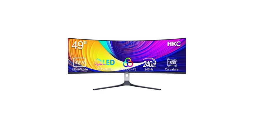 Ecran PC Hkc Gaming GS49UK 49" Incurvé 240 Hz 4K UHD Blanc