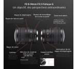 Objectif zoom Sony 8-14 mm F3.5 Fisheye G Noir pour Monture Sony FE