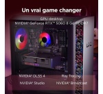 Unité Centrale Lenovo Gaming LOQ Tower 26ADR10 AMD Ryzen 7 16 Go RAM 512 Go SSD Nvidia GeForce RTX 5060 Gris et Noir