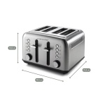 Grille pain Riviera Et Bar 4 fentes courtes QGP240