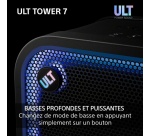 Enceinte Sono DJ Sony sans fil Bluetooth SRS-ULT700 Tower 7 festive Noir