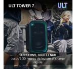 Enceinte Sono DJ Sony sans fil Bluetooth SRS-ULT700 Tower 7 festive Noir