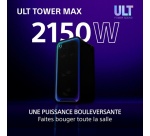 Enceinte Sono DJ Sony sans fil Bluetooth SRS-ULT3000 Tower Max festive Noir