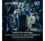 Enceinte Sono DJ Sony sans fil Bluetooth SRS-ULT3000 Tower Max festive Noir