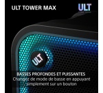 Enceinte Sono DJ Sony sans fil Bluetooth SRS-ULT3000 Tower Max festive Noir