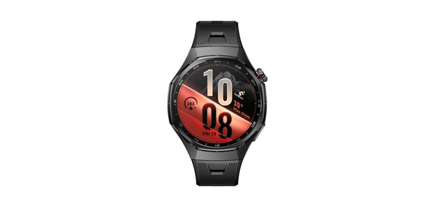 Montre connectée Huawei Watch GT 7 Pro 46 mm Bluetooth Titane noir avec bracelet en fluoroélastomère Noir