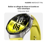 Montre connectée Huawei Watch GT 7 Pro 46 mm Bluetooth Titane noir avec bracelet en fluoroélastomère Noir