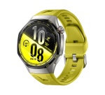 Montre connectée Huawei Watch GT 7 Pro 46 mm Bluetooth Titane avec bracelet en fluoroélastomère Jaune