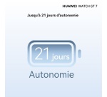 Montre connectée Huawei Watch GT 7 46 mm Bluetooth acier inoxydable Noir avec bracelet en fluoroélastomère Noir