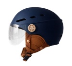 Casque vélo Tnb avec visière et oreillettes Urban Moov Vista Taille L Bleu Cosmos