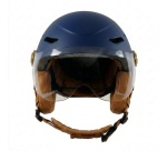 Casque vélo Tnb avec visière et oreillettes Urban Moov Vista Taille L Bleu Cosmos