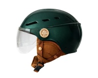 Casque vélo Tnb avec visière et oreillettes Urban Moov Vista Taille M Vert