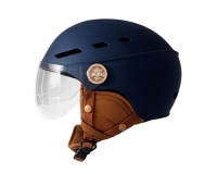 Casque vélo Tnb avec visière et oreillettes Urban Moov Vista Taille M Bleu Cosmos