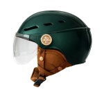 Casque vélo Tnb avec visière et oreillettes Urban Moov Vista Taille L Vert
