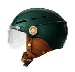 Casque vélo Tnb avec visière et oreillettes Urban Moov Vista Taille L Vert
