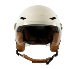 Casque vélo Tnb avec visière et oreillettes Urban Moov Vista Taille L Ivoire Doré