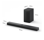 Barre de son Lg avec caisson de basse sans fil Bluetooth 3.1.1 S70TY-1 400 W Noir dédiée TV LG QNED