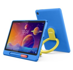 Tablette tactile Lenovo Tab ZAEH 10,1" 64 Go eMMC Gris Luna + Coque Bleu + Stylet passif