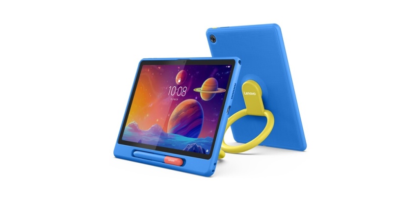 Tablette tactile Lenovo Tab ZAEH 10,1" 64 Go eMMC Gris Luna + Coque Bleu + Stylet passif