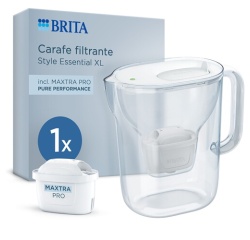 Bouteille et carafe filtrante Brita Style Essential XL blanche