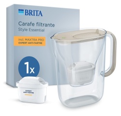 Bouteille et carafe filtrante Brita BRITA Style Essential 1 cartouche MAXTRA PRO EXPERT Sable