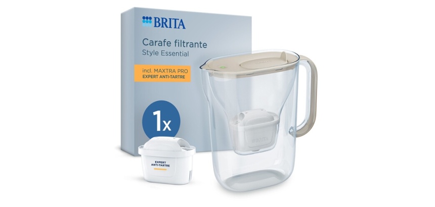 Bouteille et carafe filtrante Brita BRITA Style Essential 1 cartouche MAXTRA PRO EXPERT Sable