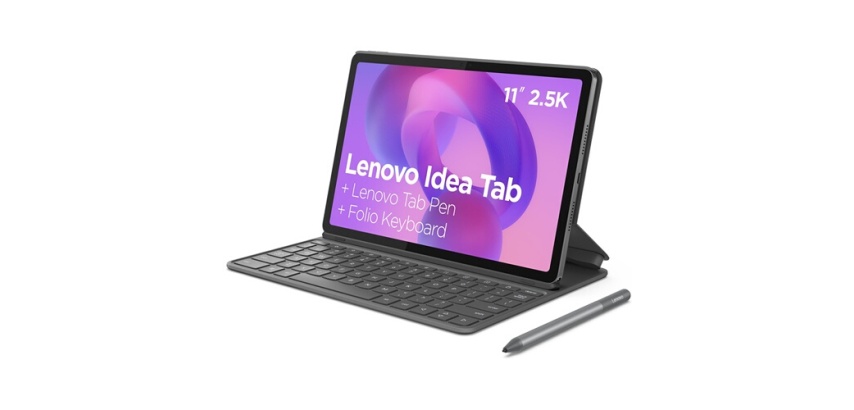 Tablette tactile Lenovo Pack Idea Tab ZAFR 11,1" 128 Go Gris Luna + Clavier Folio Azerty + Stylo Tab Pen