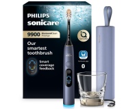 Brosse à dents électrique Philips Sonicare DiamondClean 9900 Prestige nouvelle génération HX9813/98 Bleue tempête