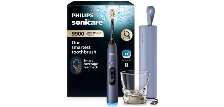 Brosse à dents électrique Philips Sonicare Diamond Clean 9900 Prestige HX9813/98 Bleu