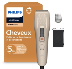 Tondeuse homme Philips Tondeuse cheveux Series 3000 HC3734/15 Beige