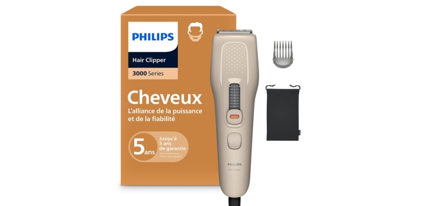 Tondeuse homme Philips Tondeuse cheveux Series 3000 HC3734/15 Beige