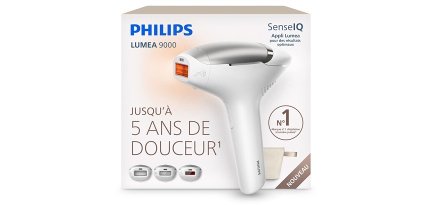 Epilation semi-définitive Philips Epilateur à lumière pulsée Lumea Series 9000 BRI936/00 Blanc argenté