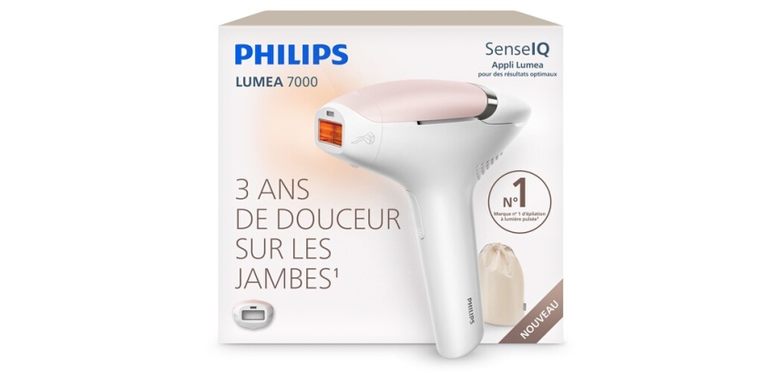 Epilation semi-définitive Philips Epilateur à lumière pulsée Lumea Series 7000 BRI930/00 Blanc Rose