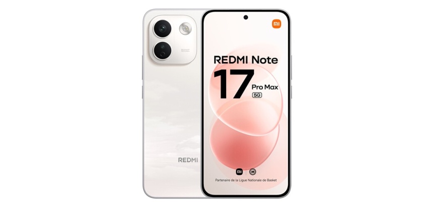Smartphone Xiaomi Redmi Note 17 Pro Max 6,83" 5G Double nano SIM 256 Go Blanc