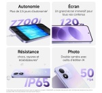 Smartphone Xiaomi Redmi Note 17 6,99" 5G Double nano SIM 128 Go Bleu