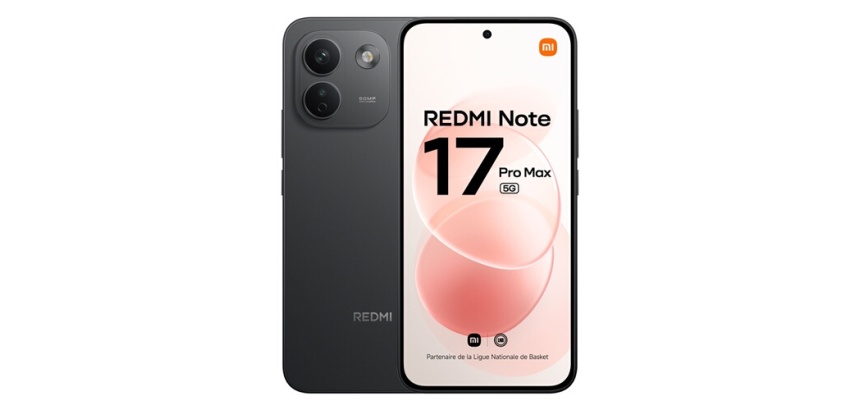 Smartphone Xiaomi Redmi Note 17 Pro Max 6,83" 5G Double nano SIM 256 Go Noir