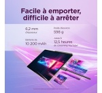 Tablette tactile Lenovo Pack Idea Tab Pro Gen 2 13'' 256 Go Gris Nuage + Stylet Tab + Coque de protection avec Clavier Folio Lenovo maqnétique détachable