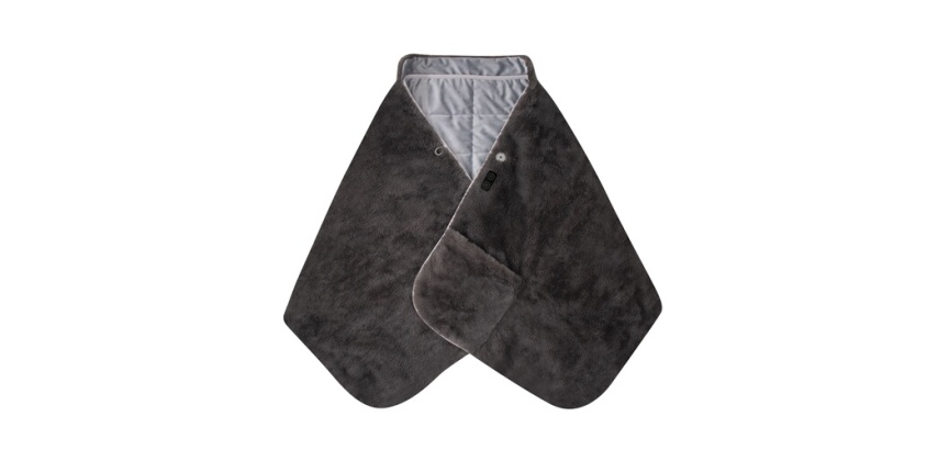 Couverture chauffante Homedics sans fil Cosy Gris