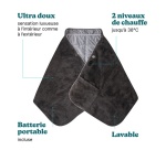 Couverture chauffante Homedics sans fil Cosy Gris
