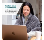 Couverture chauffante Homedics sans fil Cosy Gris