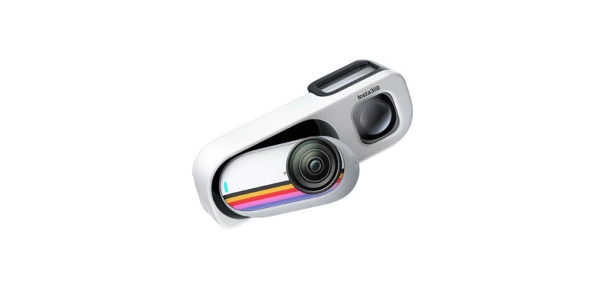 Caméra sport Insta360 Pack Go 3S Retro Edition Speciale Canvas 128 Go Blanc