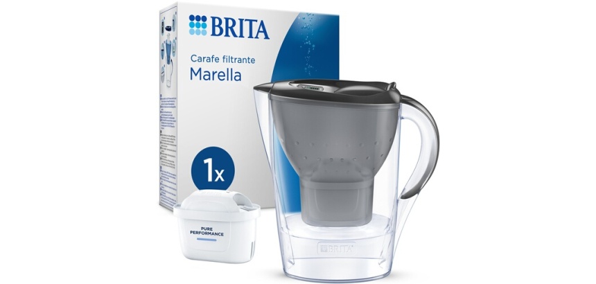 Bouteille et carafe filtrante Brita Carafe filtrante Marella graphite (2,4L) inclus 1 cartouche filtrante MAXTRA PRO All-in-1