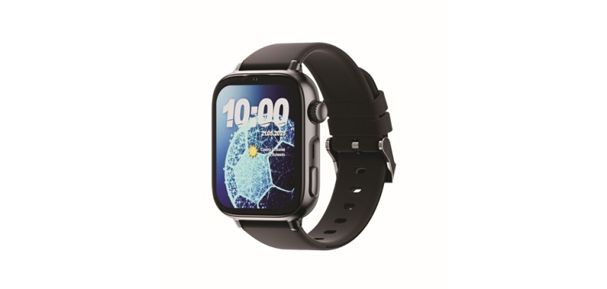 Montre connectée Savefamily enfant SaveWatch Plus 2 GPS 49 mm Boitier noir avec bracelet silicone noir